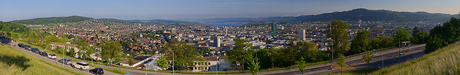 Z&uuml;rich Waid, Schweiz, Gigapixel Panorama, Gigapixelpanorama, Z&uuml;rich, Z&uuml;richsee, Prime Tower, &Uuml;etliberg, Albiskette, Alpen